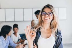 Female student approving our Swedish pronunciation tips