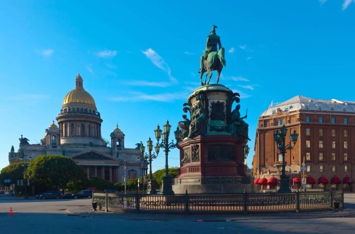 Saint Petersburg, where the northern Russian dialect is spoken.